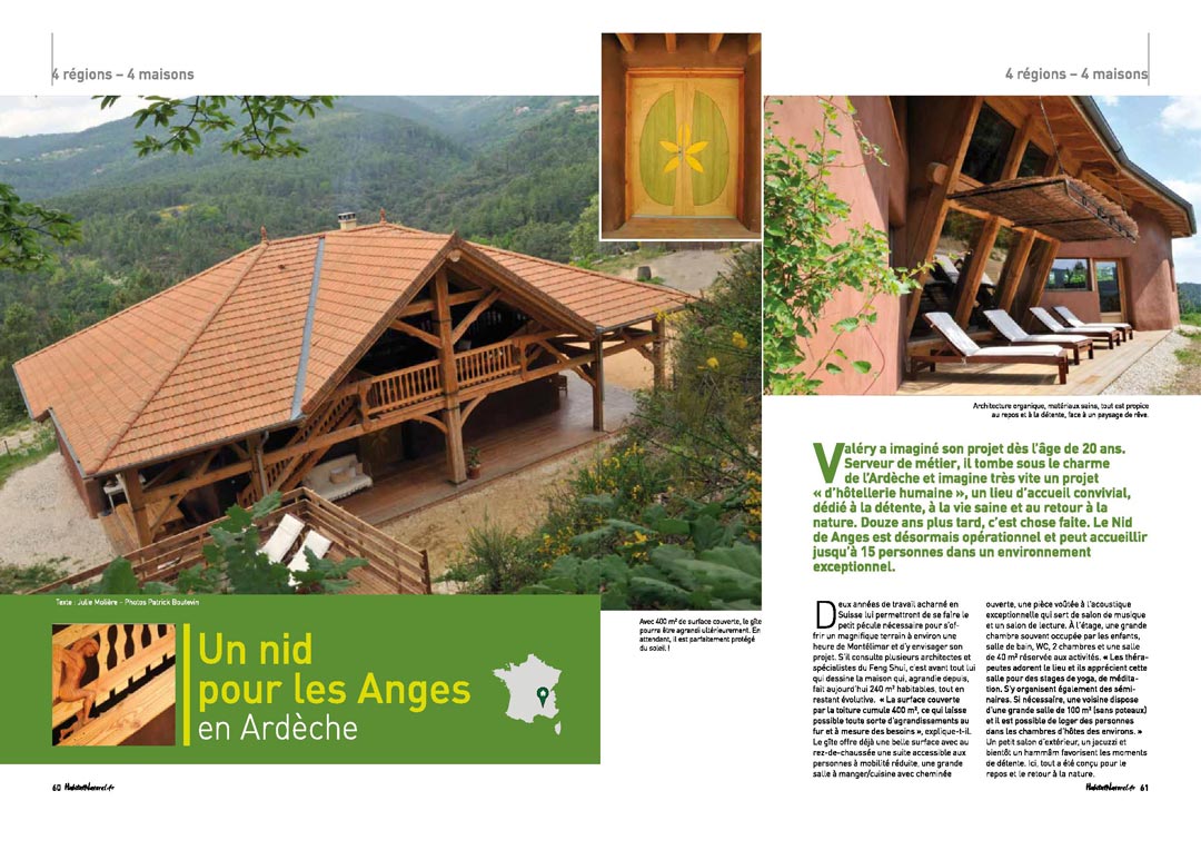 Double page présentation gîte